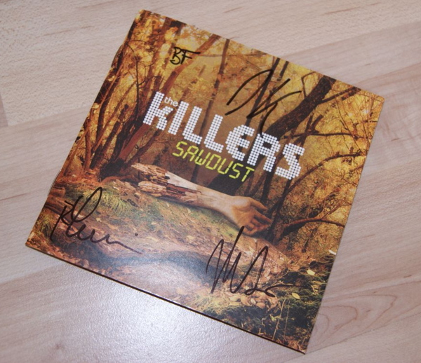 The Killers Signed Sawdust cd