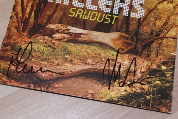 The Killers Signed Sawdust cd